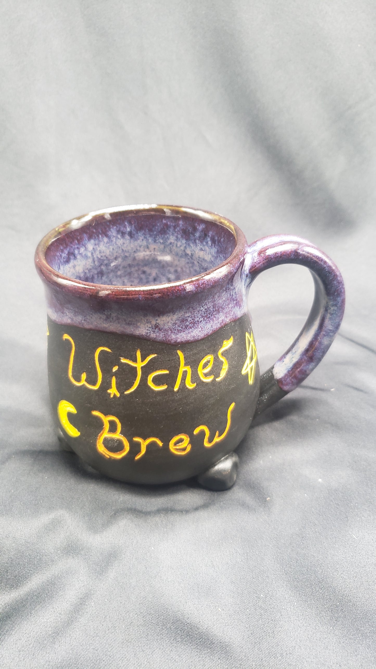 Scraffito Cauldron Mug