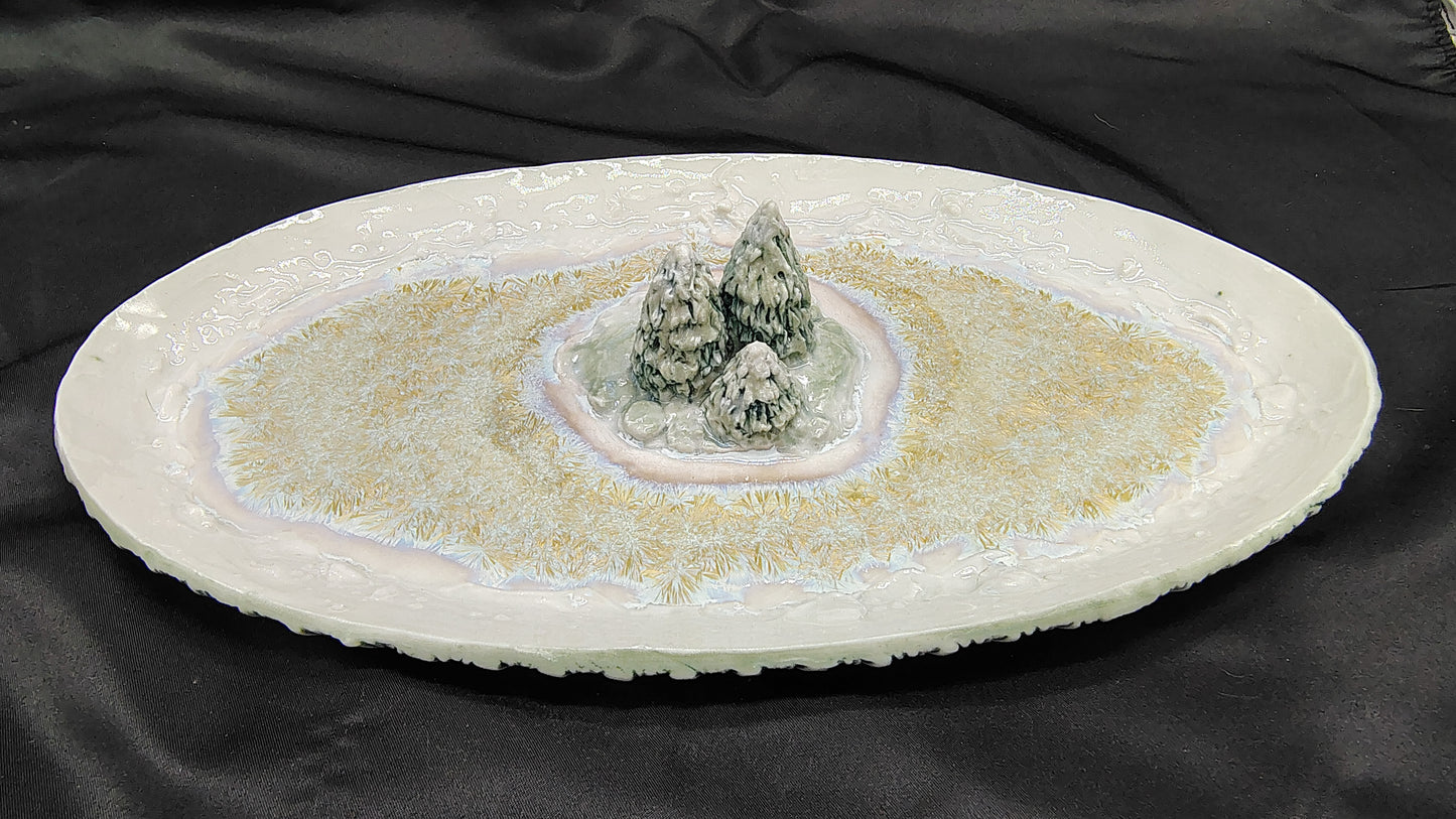 Snowy Platter Oval