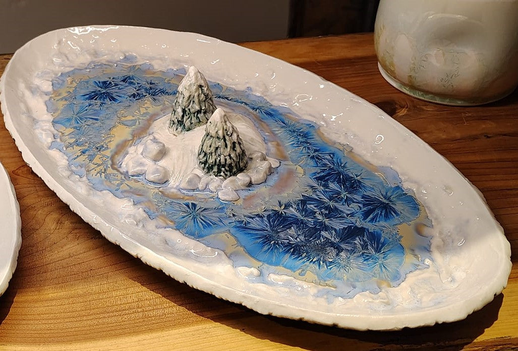 Snowy Platter Oval