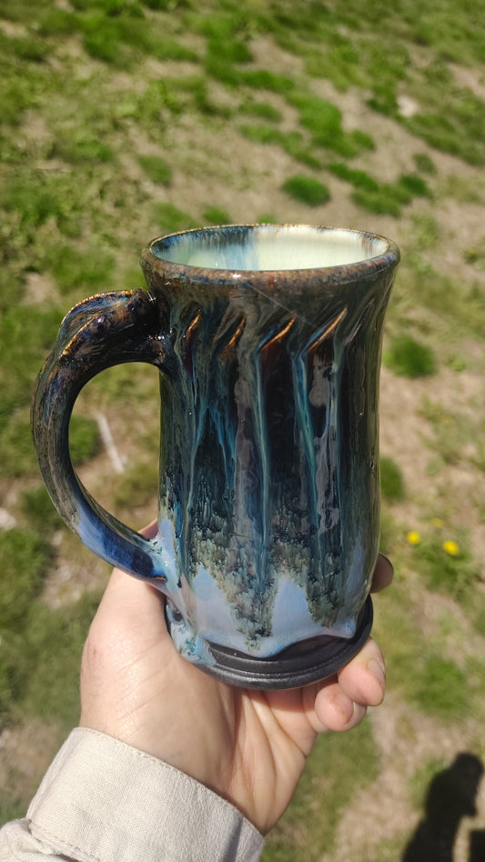 Glittery blues