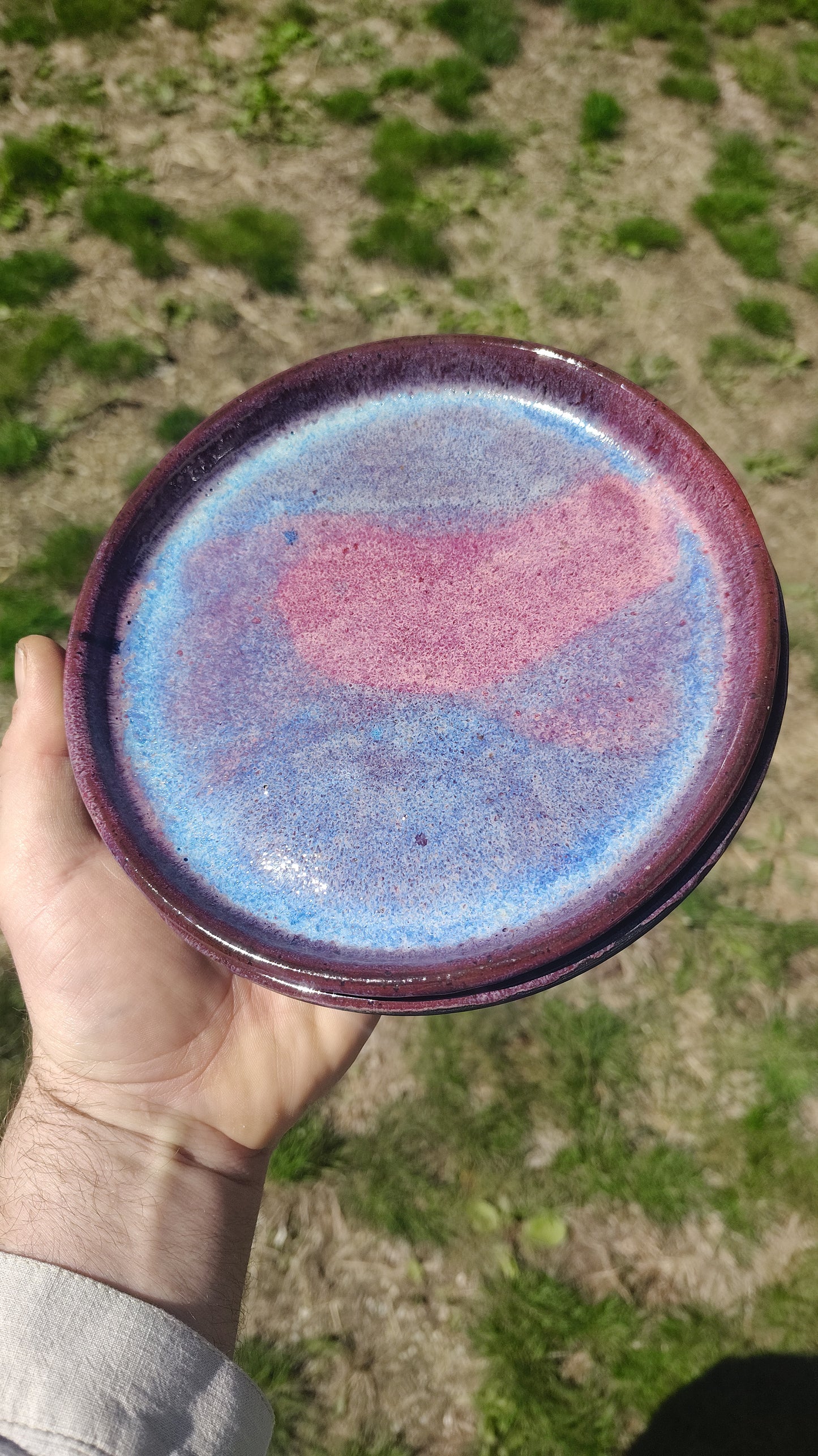 Pink & purple plate