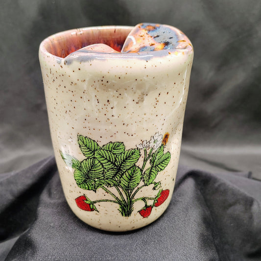 Strawberry travel mug
