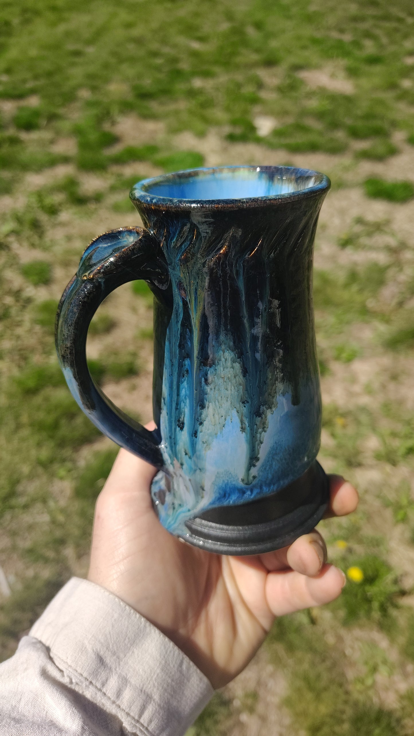 Glittery blues