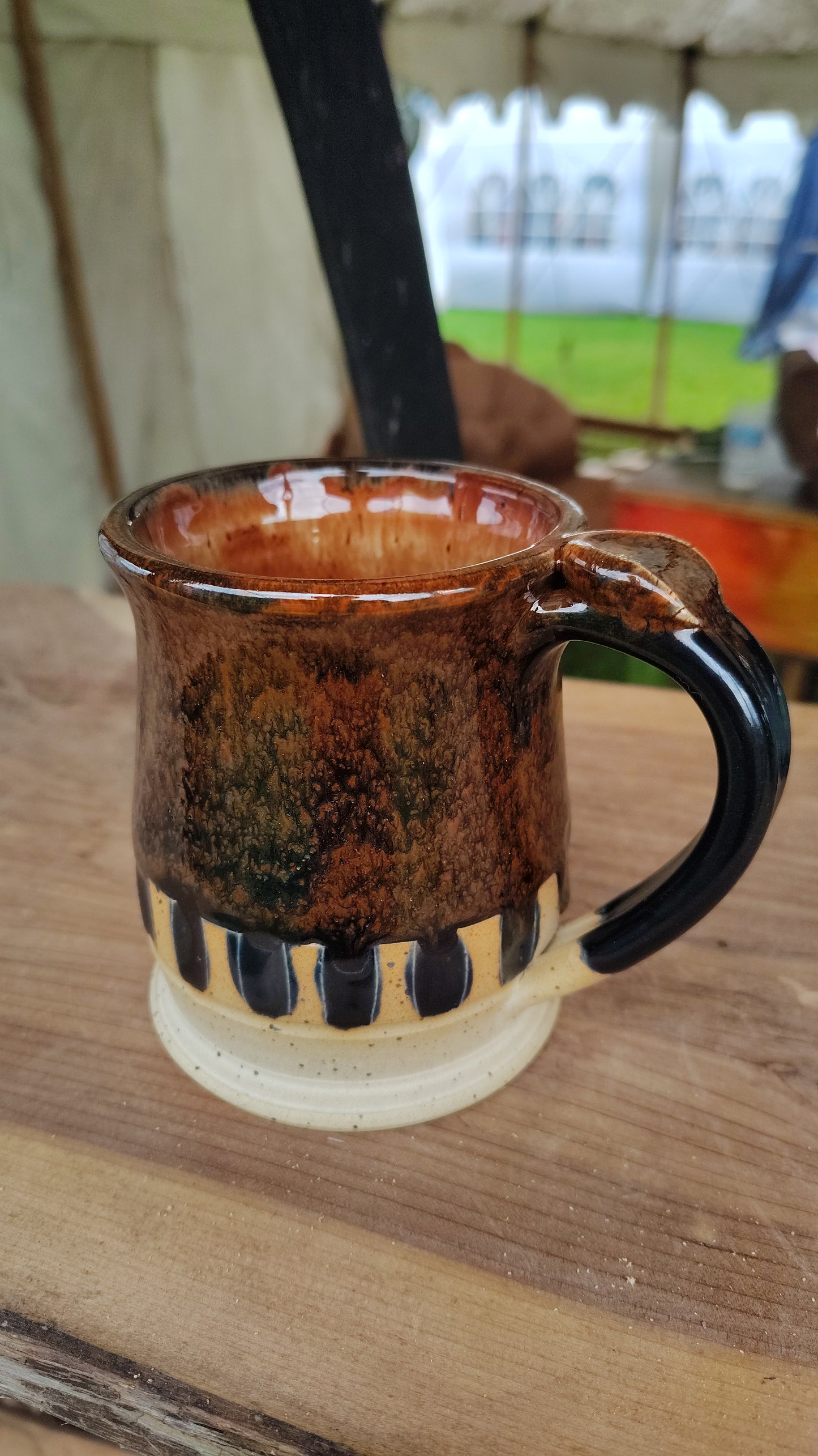 Black and orange