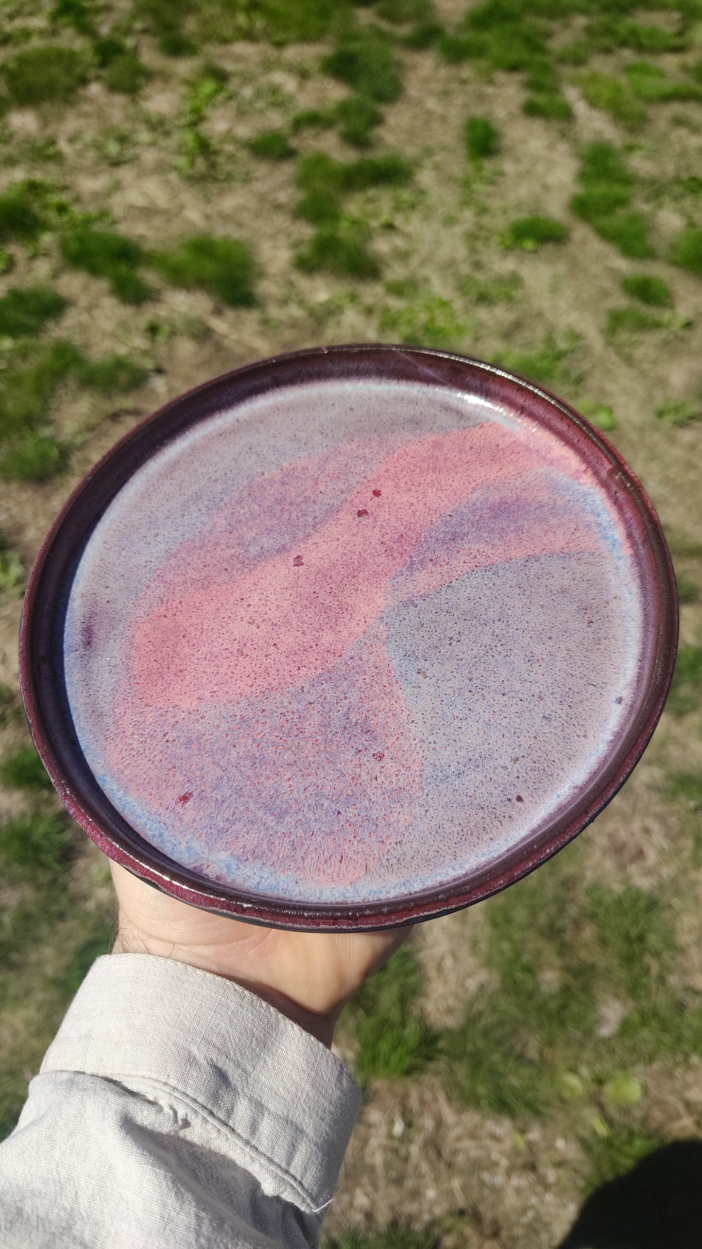Pink & purple plate