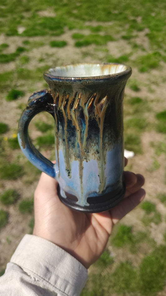 Glittery blues