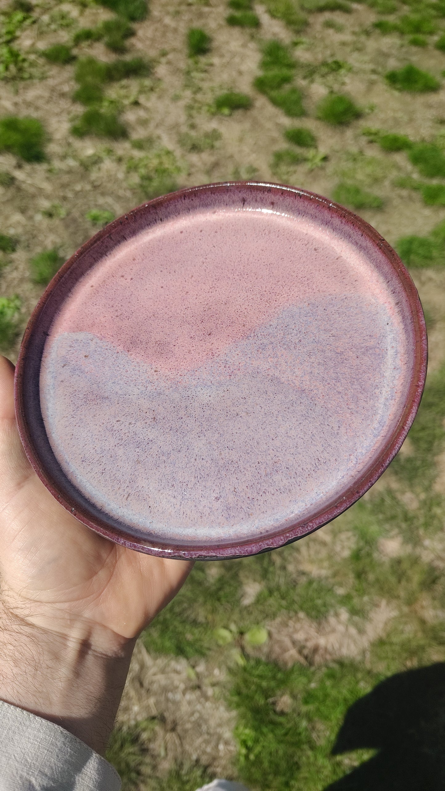 Pink & purple plate