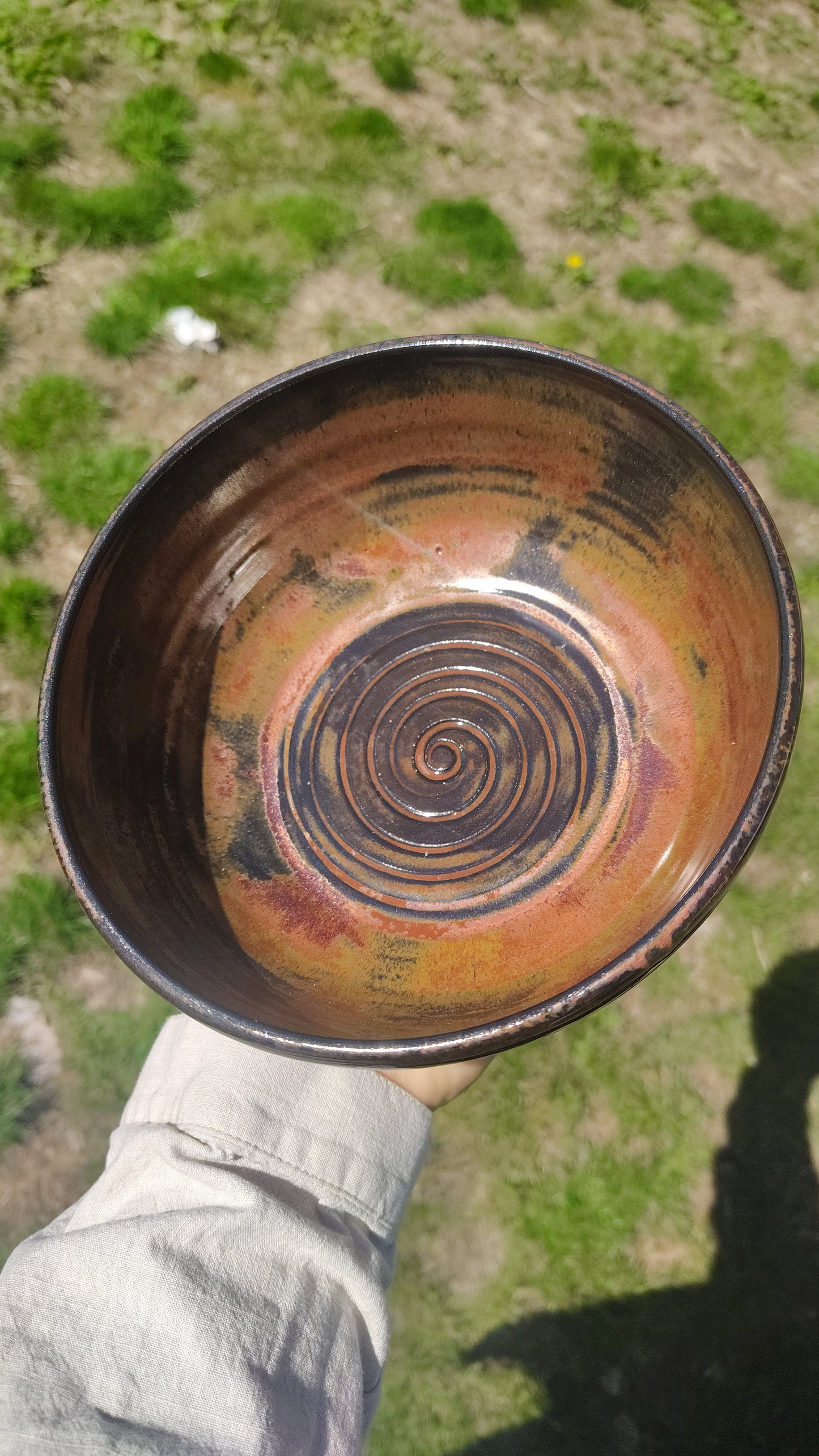 Black copper bowl